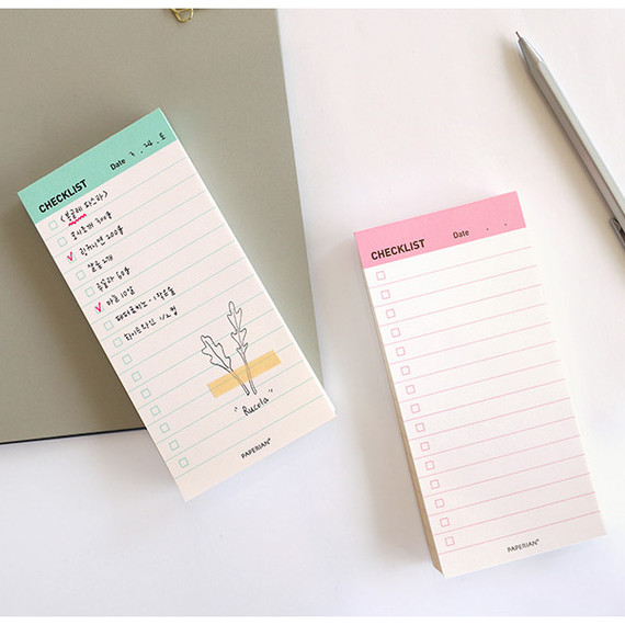 Manage series checklist notepad