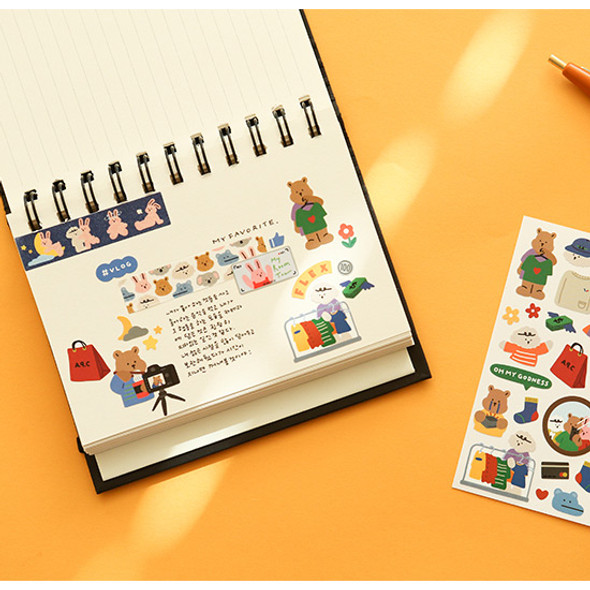 Usage example - Dailylike My buddy shopping removable paper sticker