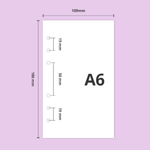 A6 size - Second Mansion Retro 6-ring A6 undated weekly planner