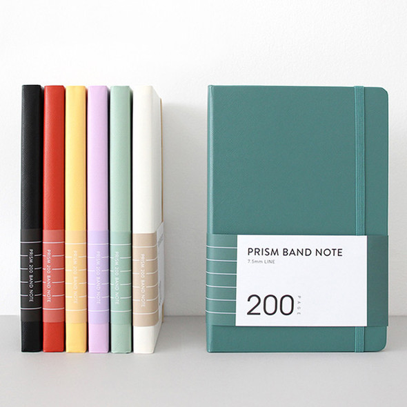 Indigo Prism 200 hardcover lined notebook with elastic band