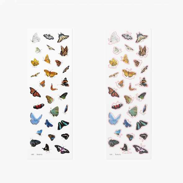 Appree Butterfly nature clear sticker