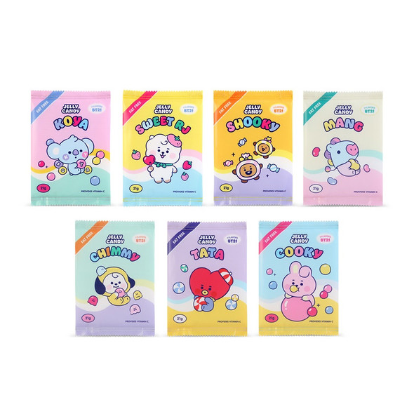BT21 Jelly Candy Baby Snack Package Large Zipper Pouch