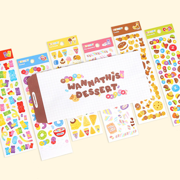 Wanna This Dessert Paper Sticker Pack
