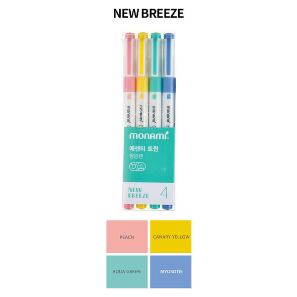 MONAMI New Breeze Double Ended Highlighters Set