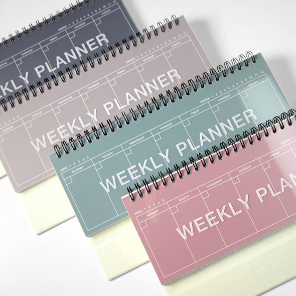 2Young Color Wirebound Undated Weekly Desk Planner