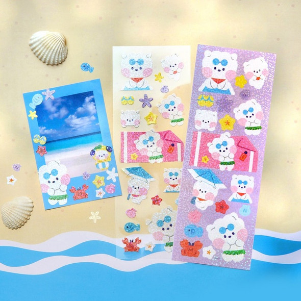 Usage example - BT21 Minini Summer Sky Glitter Sticker