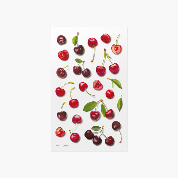 Cherry Fruit Clear Sticker