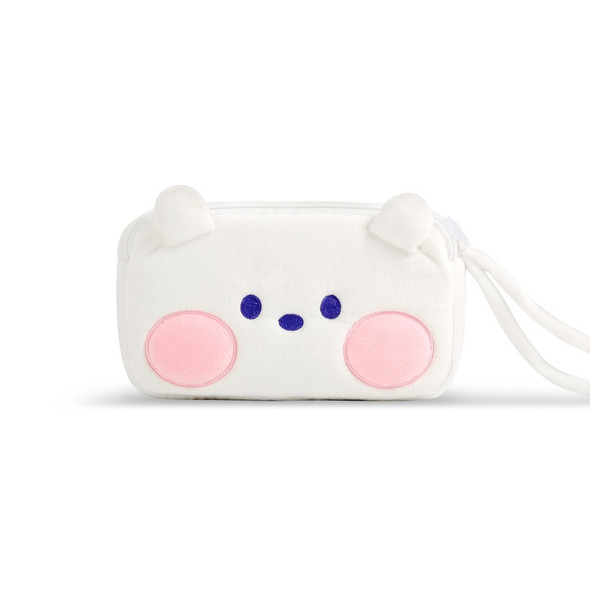 BT21 Minini RJ Plush Double Pockets Zipper Pencil Case Pouch