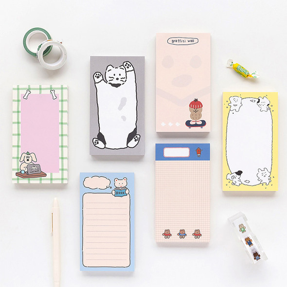 Animal Character Writing Notepad Ver.2