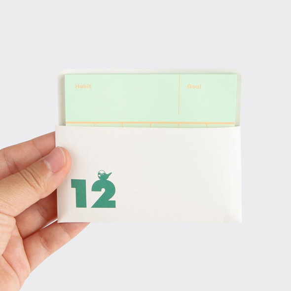 Munduk 12 Days Habit Tracker Notepad