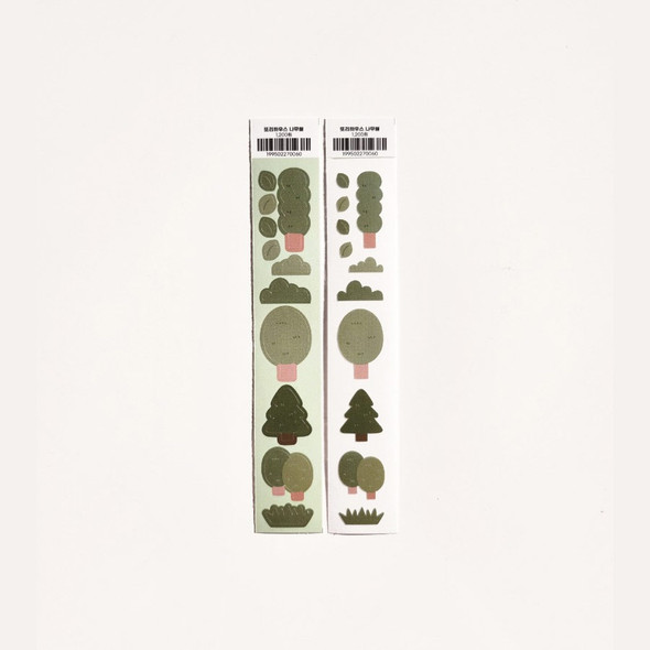 Ddori House Small Trees Paper Slim Sticker