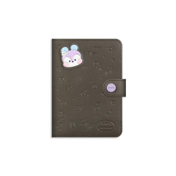 Minini Mang Leather Patch Passport Holder Cover