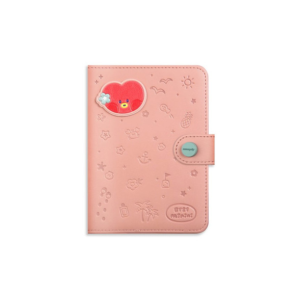 Minini Tata Leather Patch Passport Holder Cover