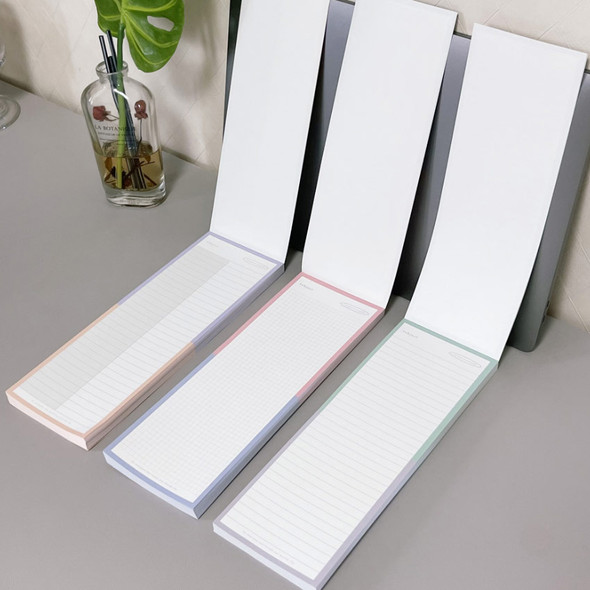 Heyday Two Tone Color Long Notepad 100 Sheets