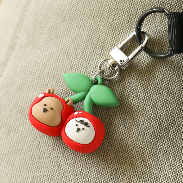 Example of use - Dailylike Cherry My Buddy Toy Keyclip Key Holder