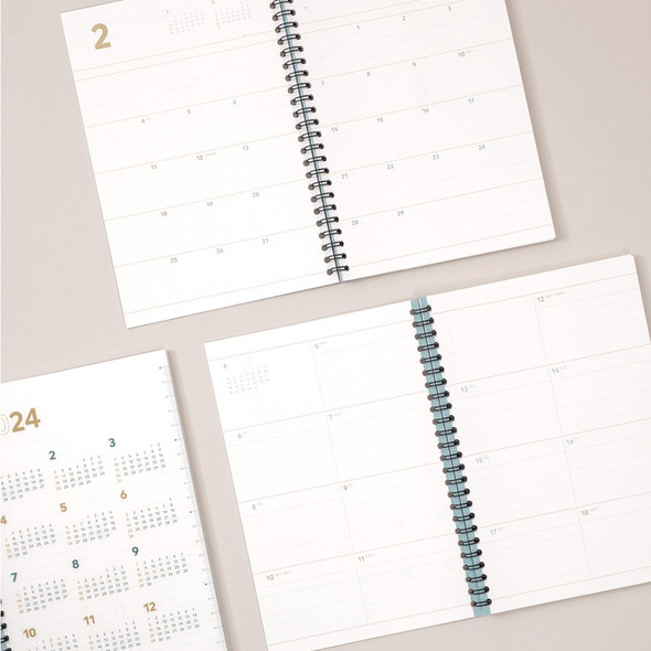 2024 Second A5 Medium Twin Wire Dated Weekly Planner