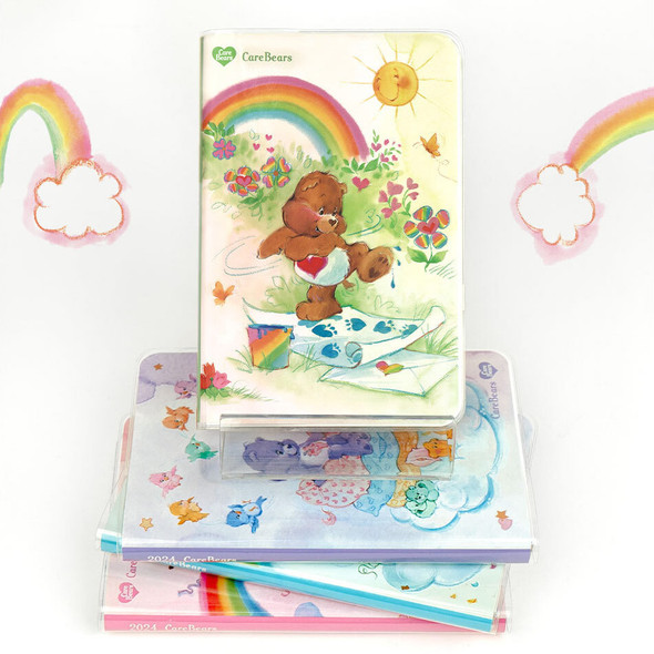 2024 Watercolor Care Bears Weekly Dated Diary Planner