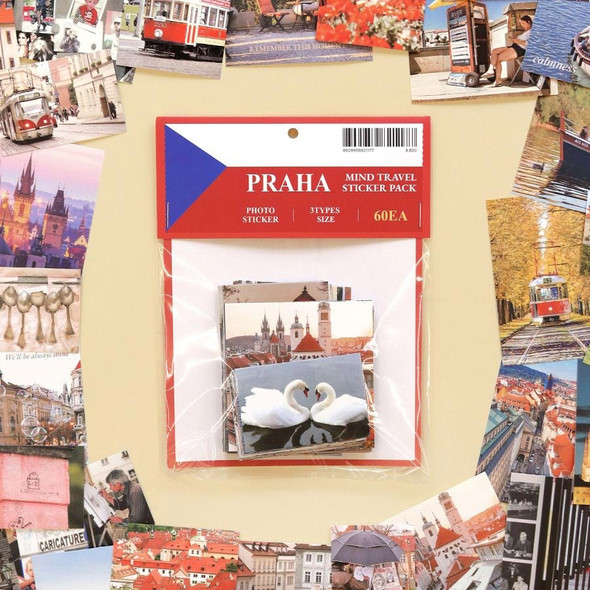 Praha Mind Travel Photo Sticker Pack