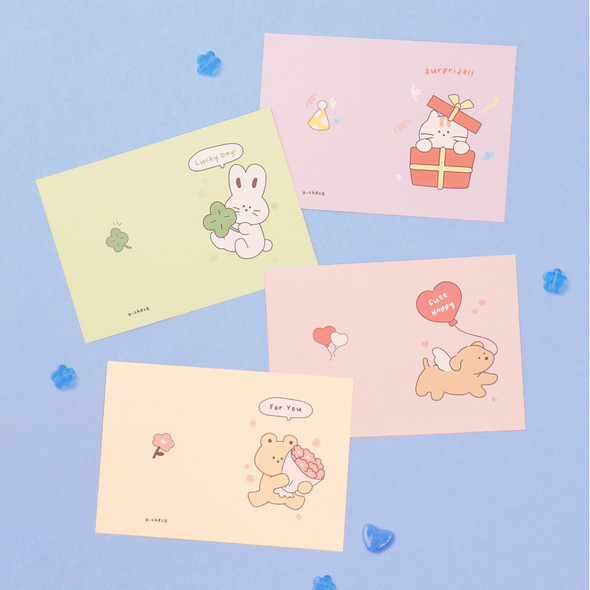 O-CHECK Warm-hearted Small Card Envelope Set