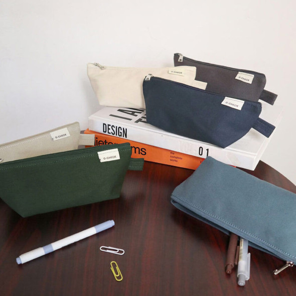 Canvas Standard Zipper Pencil Case V2