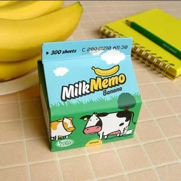 Chachap Hello cow Banana milk memo pad 300 sheets