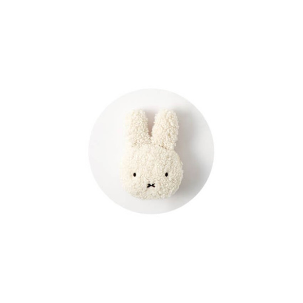 Miffy White Rabbit Face Fluffy Zipper Pouch