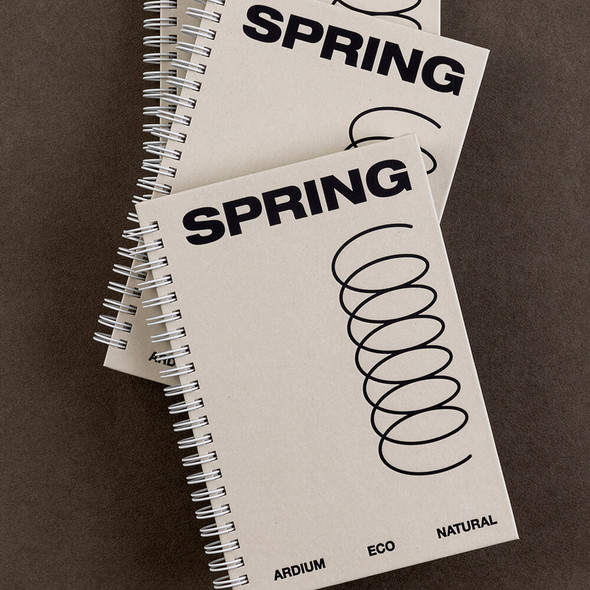 Ardium Natural Spring Wirebound Lined Notebook