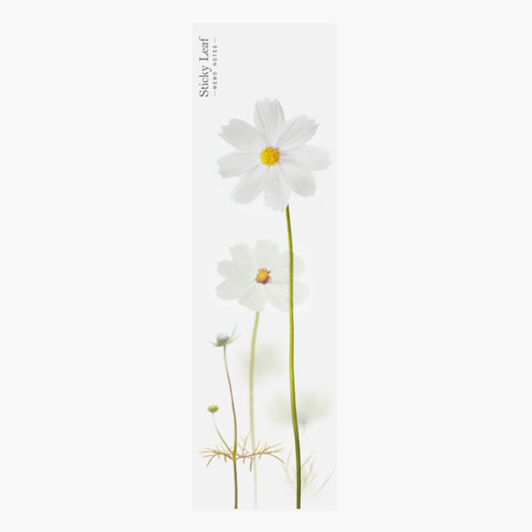 Appree White cosmos sticky memo notes