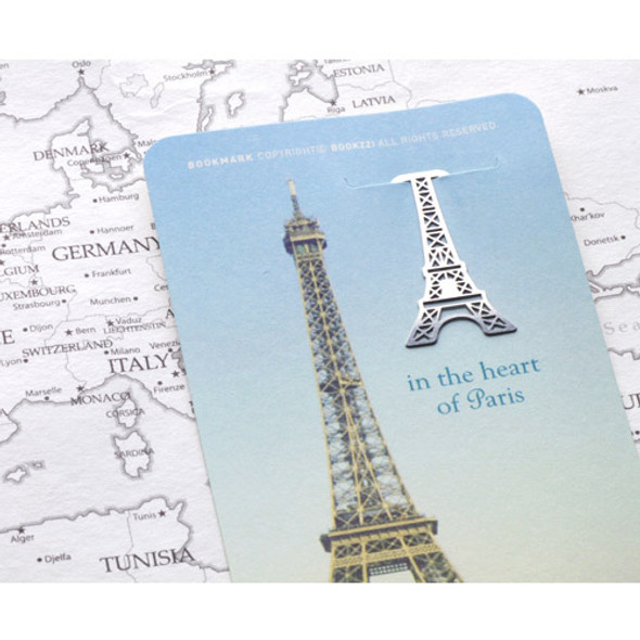 In the heart of paris steel bookmark