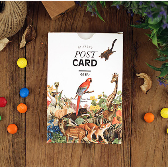 Nature animal picture postcard set