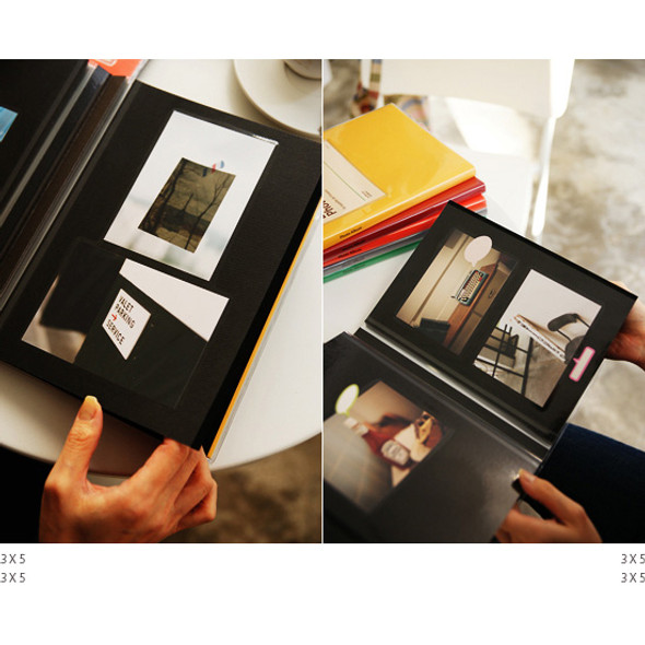 Livre de self adhesive black photo album 