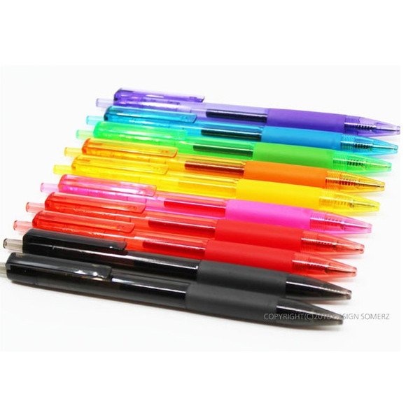 Colorful knock retractable color gel pen set 0.5mm