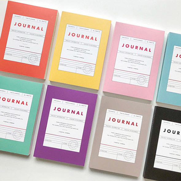 Vintage new color dateless weekly journal planner 