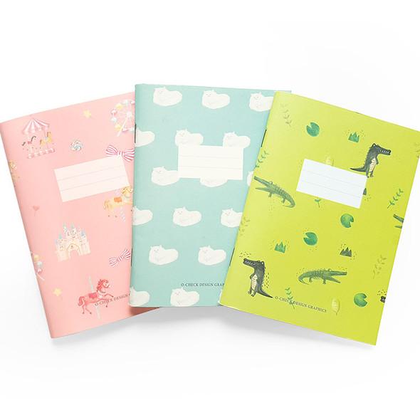 O-CHECK Spring come small lined school notebook 