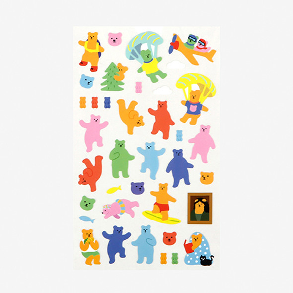 Dailylike For your heart paper adhesive sticker - Jelly bear