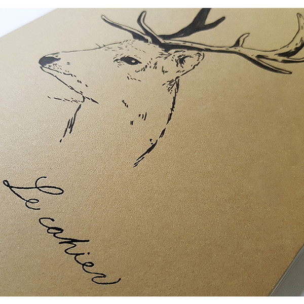 O Deer O-check Deer A5 Size 3 Square Sections Notebook O Deer O-check Deer A5 Size 3 Square Sections Notebook