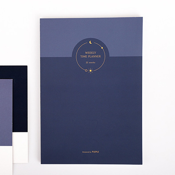 Navy - PLEPLE 25 weeks time dateless weekly diary planner