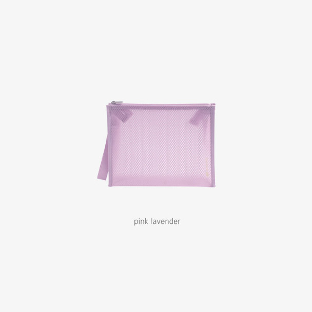 Pink Lavender - Byfulldesign Travelus medium coated mesh pouch ver3