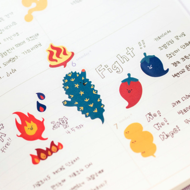 Spicy - Byfulldesign Bubbling balloon deco sticker sheet set