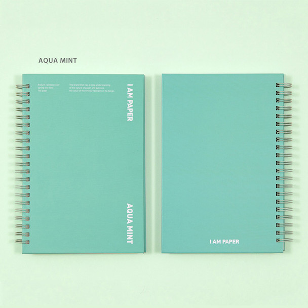 Aqua Mint - Ardium I am Paper wire bound hardcover lined notebook