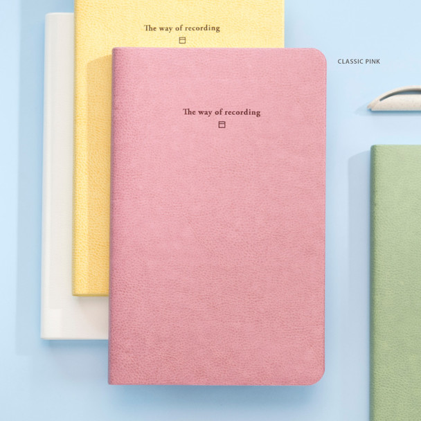 Classic Pink - Byfulldesign The way of recording grid notebook