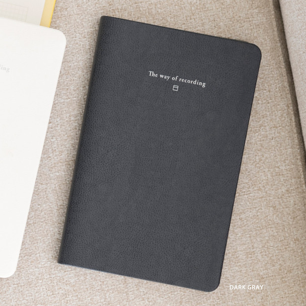 Dark Gray - Byfulldesign The way of recording grid notebook