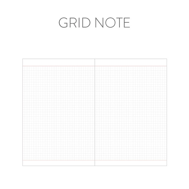 Grid note - Indigo 2022 Prism B6 Dated Monthly Diary Planner