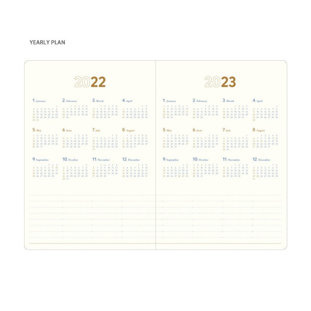 Yearly plan - Byfulldesign 2022 Making memory B6 dated weekly planner