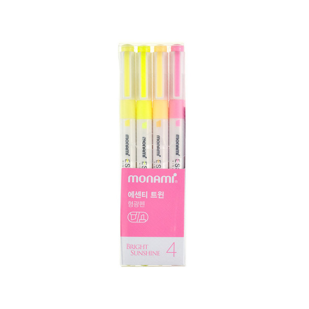MONAMI Bright Sunshine Double Ended Highlighters Set