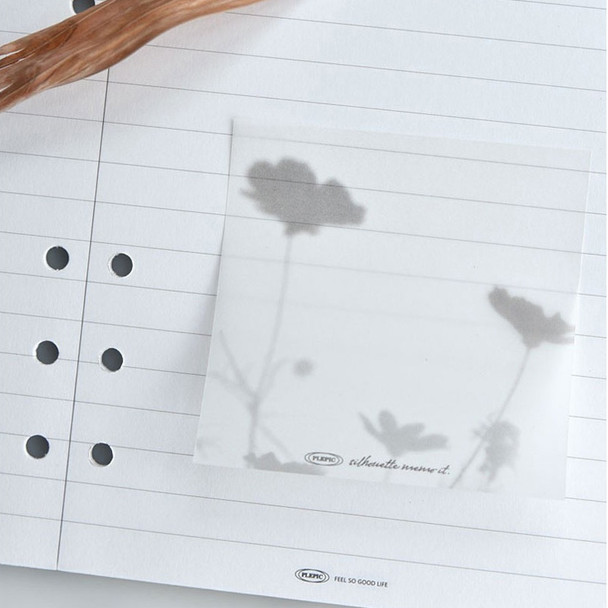 Usage example - Play Obje Silhouette Tracing Paper Sticky Memo Notes