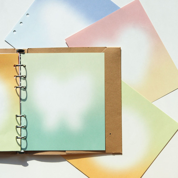 4 colors - Jam studio Dream 6-ring Wide A6 Notebook Paper Refills Set