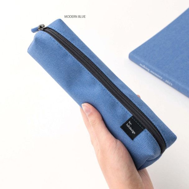 morden blue - Byfulldesign Super Single Zipper Pencil Case Pouch Ver7