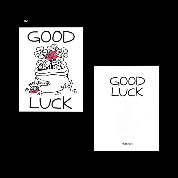 Good luck - Natural Mood Drawing Message Card