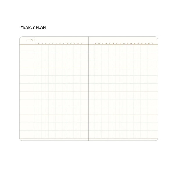 Yearly plan - Notable Memory Wirebound Dateless Daily Planner